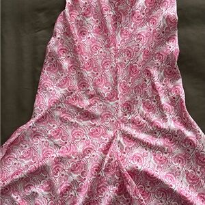 J. Crew Pink and White Floral Dress